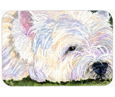 East Urban Home Westie Glass Cutting Board