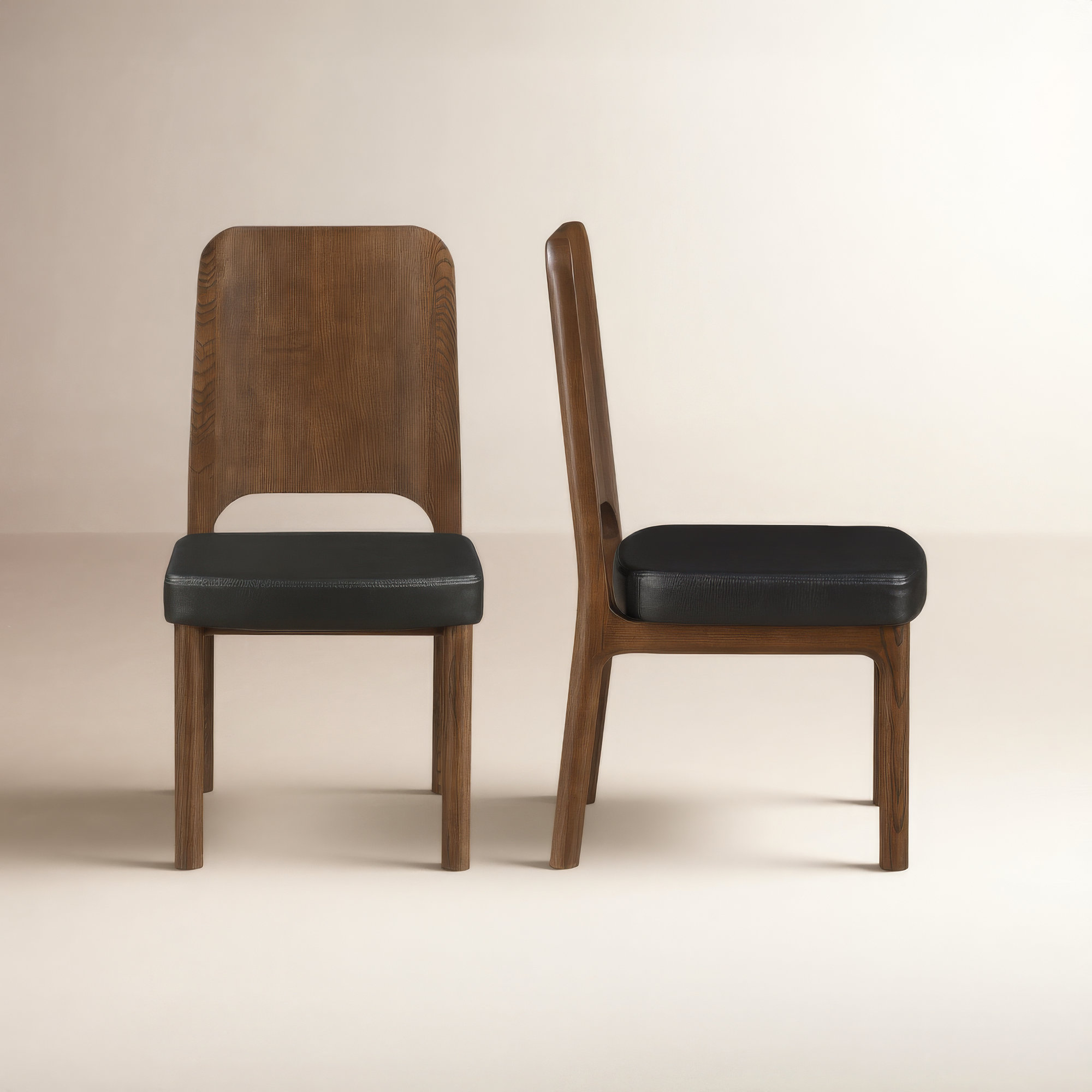 Gwelda Dining Chair - Set Of Two, Black, Brown