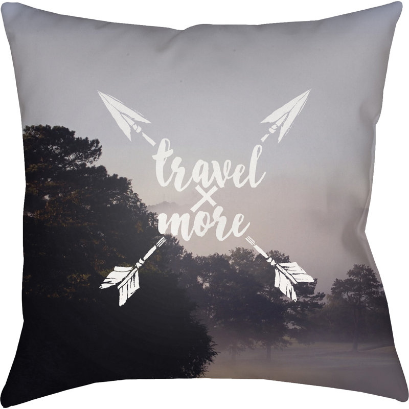  Indoor/Outdoor Throw Pillow, 20" H x 20" W x 4" D