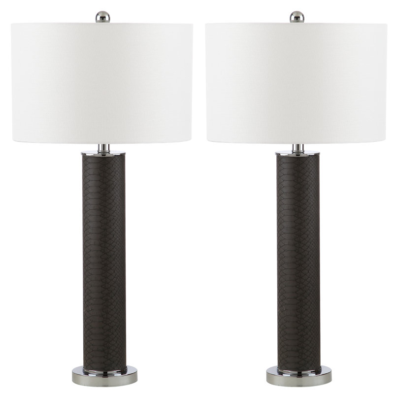 Ensemble de lampe de table 32,5 "Ingertha, gris