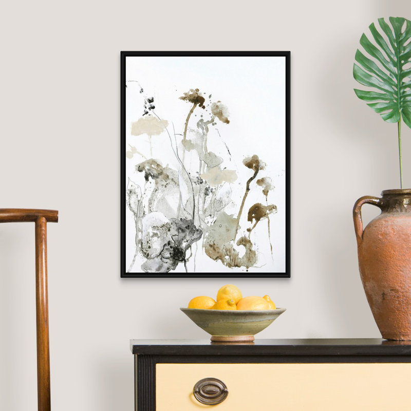 Ces jours 1 - reproduction d'art, Toile avec cadre noir, H 26 po x l 20 po x P 1,75 po