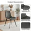 Modern Kitchen Dining Table Set, Extendable Table with Upholstered Dining Chairs-127660555-127660558