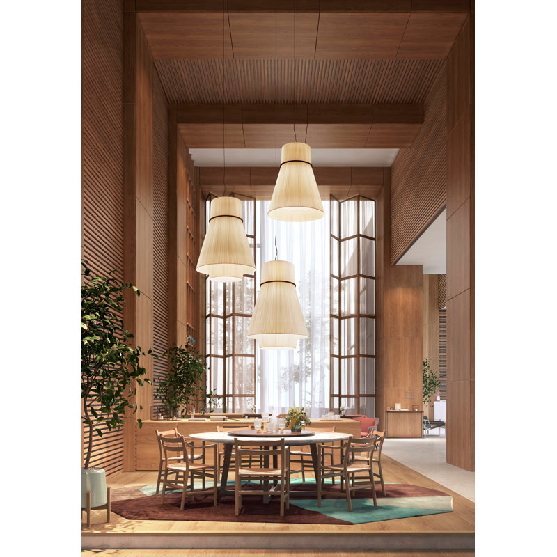Folie 5 - Light Pendant, Cream Translucent Ribbon