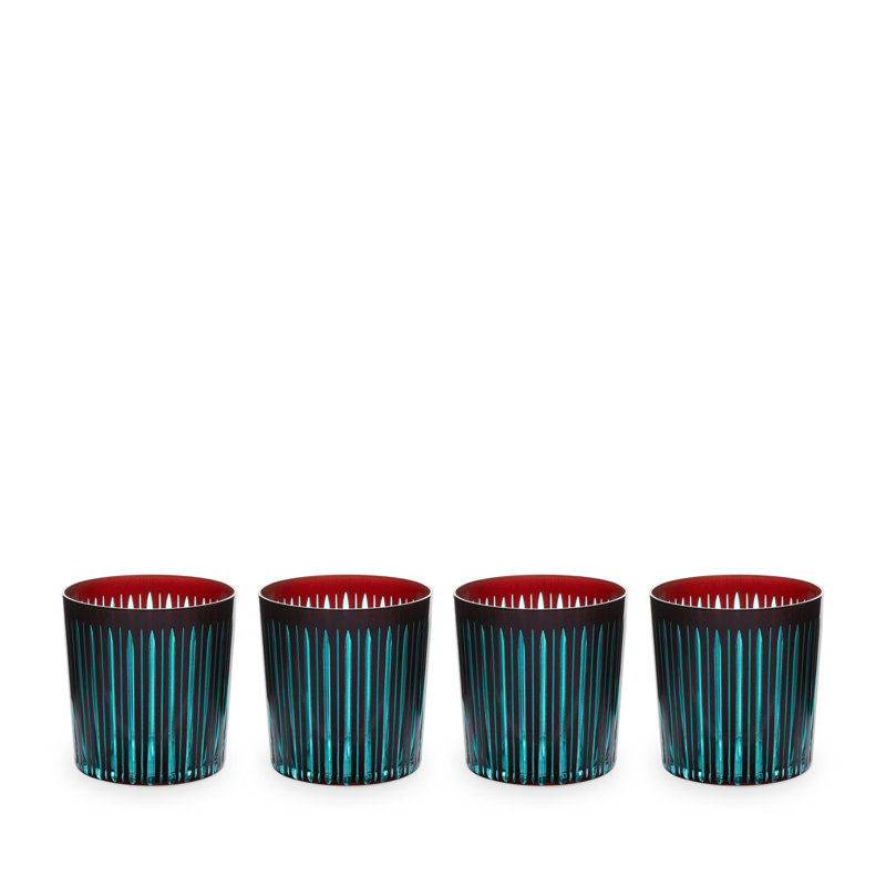 Prism Double Old Fashioned Glasses, Bordeaux, 13 oz.
