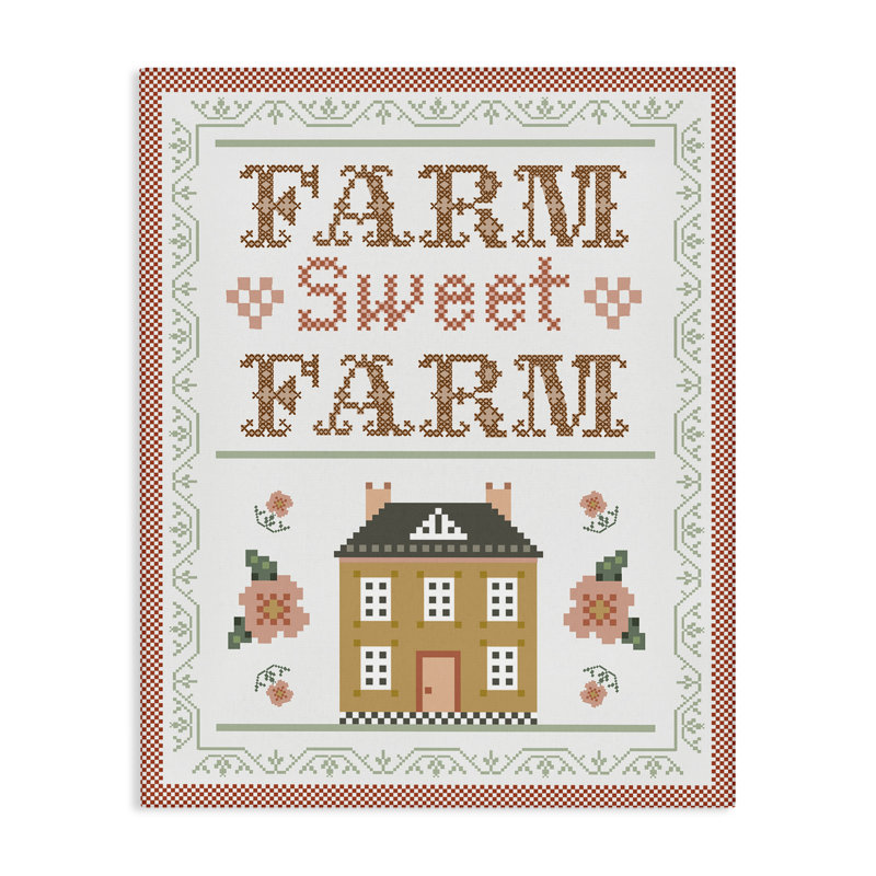 "Sweet Farm", art mural sur toile par Arrolynn Weiderhold, H 30 po x l 24 po