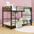 Metal Bunk Bed With Raised Security Fence-542903527-542903515