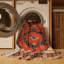 Machine Washable Art Deco Brown Area Rug-1980118237