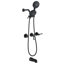 Ensemble de robinet de douche à 3 poignées avec bec de baignoire Ensemble de robinet de douche Ensemble complet de garniture de baignoire et de douche Fixations murales