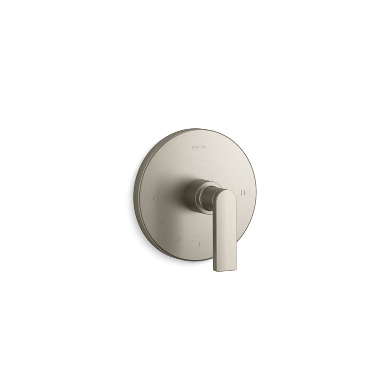 Composed Thermostatic Faucet Trim with Lever Handle, Vibrant Brushed Nickel