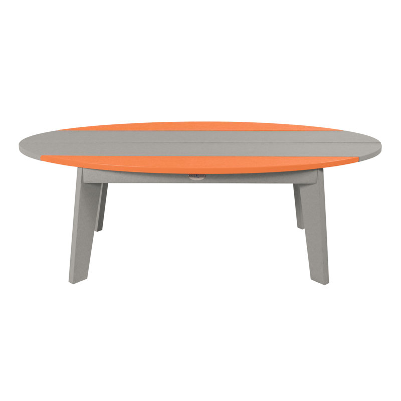 Table basse d'extérieur Shoreline Surfboard, Orange, Gris