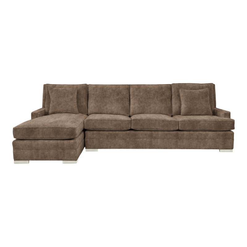 Riverside Chaise Sectional, Nadia Earth Polyester, No, Navajo
