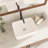 16" x 12" Bathroom Vessel Sink White Ceramic Rectangular Bathroom Sink Above Counter Vessel Sink