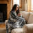 Zebra Knitted Throw Blanket-86650263