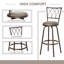 Destrey Swivel Counter Stool with Metal Frame