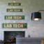 Plaque de rue en plastique robuste Lab Tech 4 po x 18 po