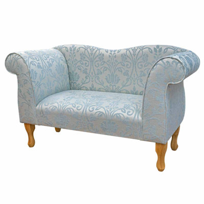 Blue Medallion Chaise Sofa