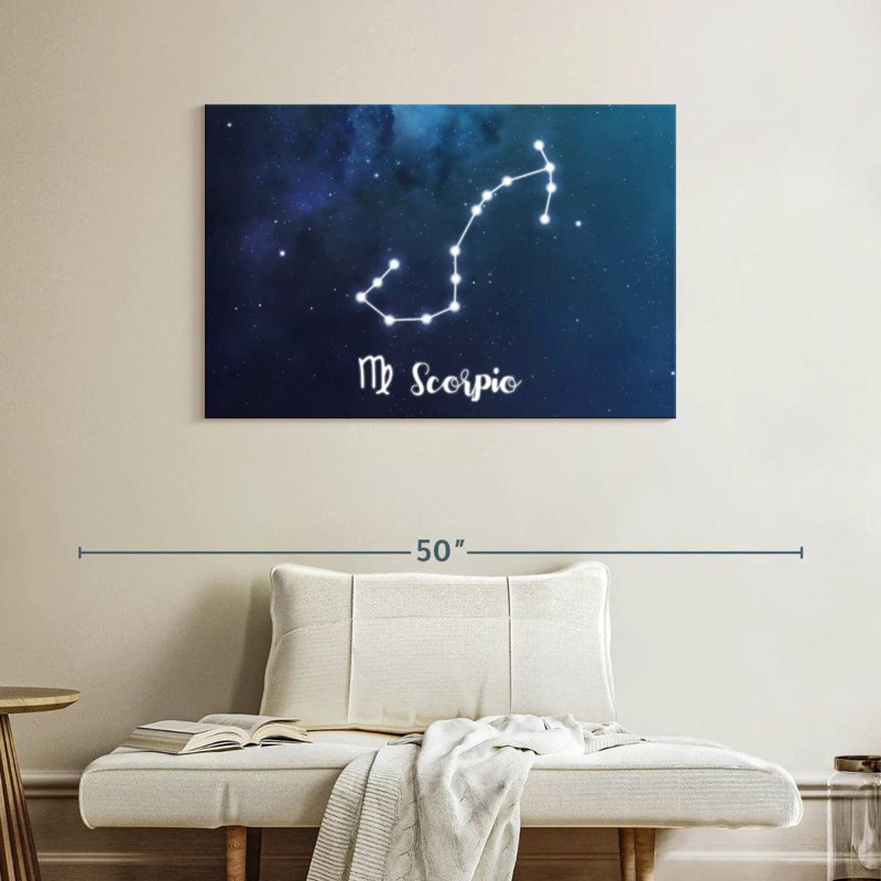 Adella Scorpio Zodiac Constellation, 26" H x 39" W