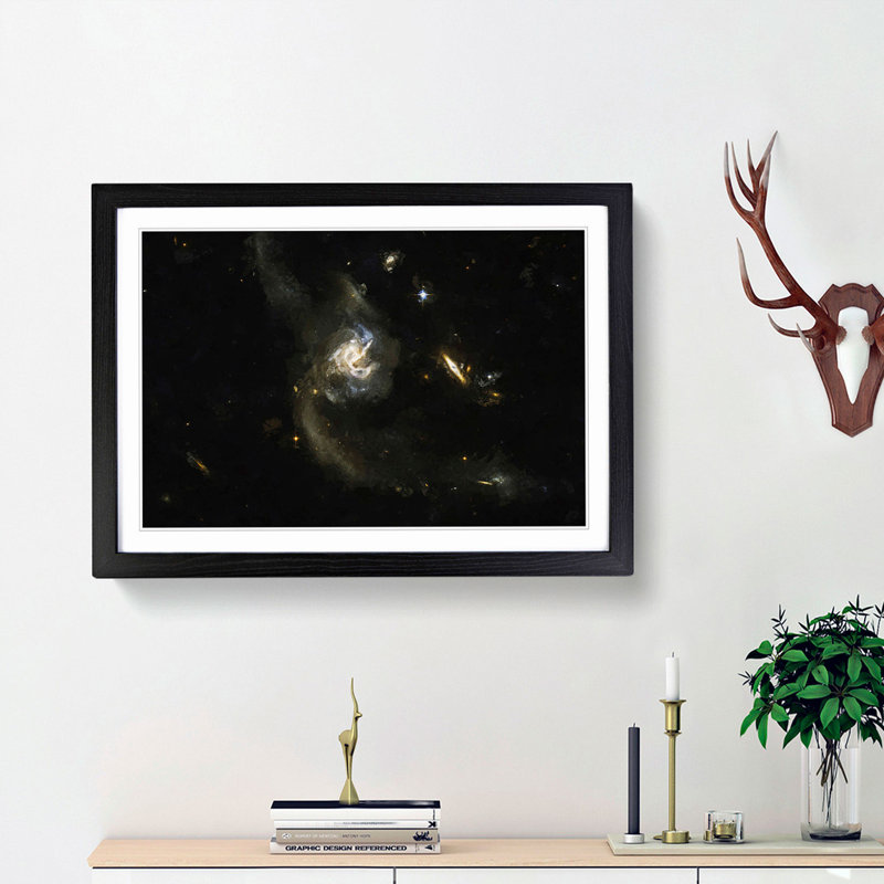 Out of Space Vol.33 in Abstract - Picture Frame Graphic Art Print, Black Framed, 36cm H x 48cm W x 2cm D