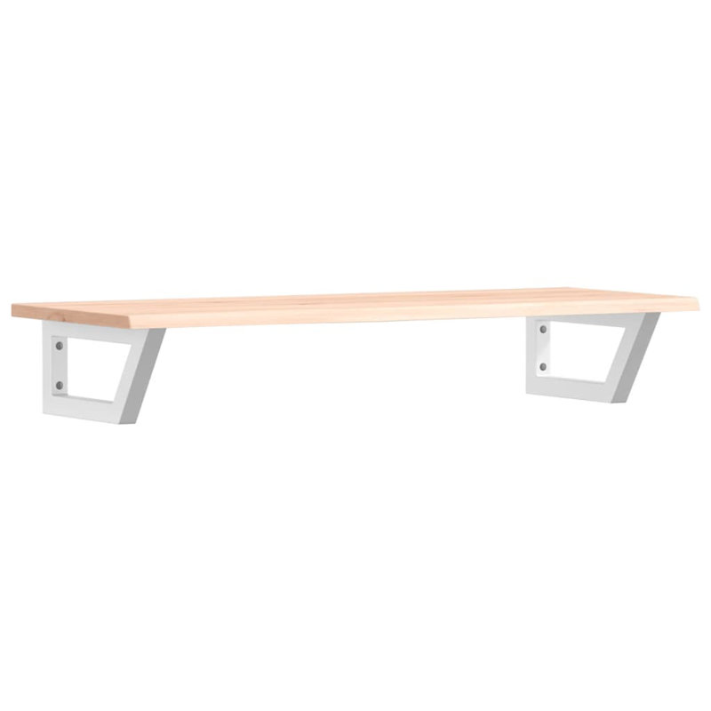 Bracket Shelf, 2cm H x 100cm W x 40cm D, Brown/White