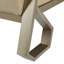 Norman Wyatt Home - Marcial - Fauteuil avec structure en métal - brun clair et or satiné