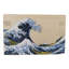 Ensemble de 3 grandes tasses à saké traditionnelles en forme de vague de Kanagawa Hokusai