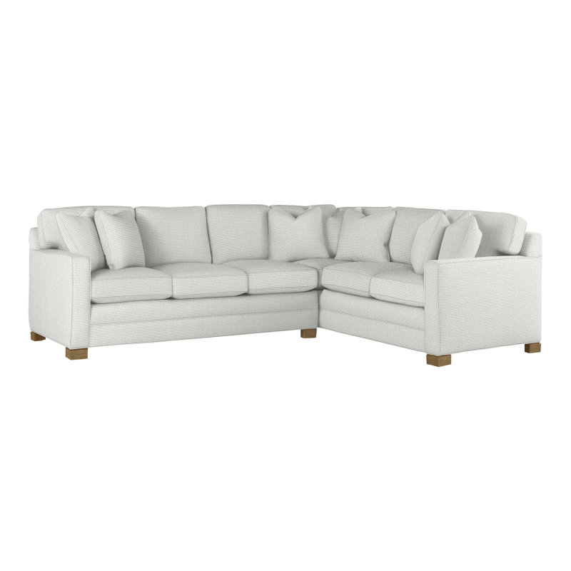 Hillcrest Upholstered L-Shaped Sectional Reversible, Callaloo Cotton, Hampton