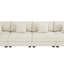 4 - Piece Upholstered Faux Rabbit Fur Flannel Modular Sectional Sofa with Armrests & Throw Pillows-757162095