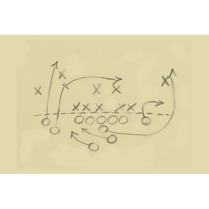 Playbook IV by Ethan Harper - Wrapped Canvas Print, 30cm H x 46cm W