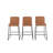 Upholstered Counter Stool with Metal Frame-265538456