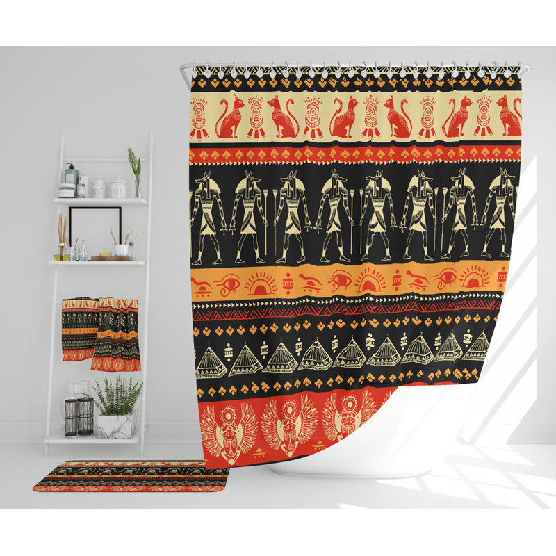 Naw Polyester Shower Curtain Set