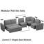 Rafael Armless Chair Single Seat Module For Modular Sectional Sofa-361456202