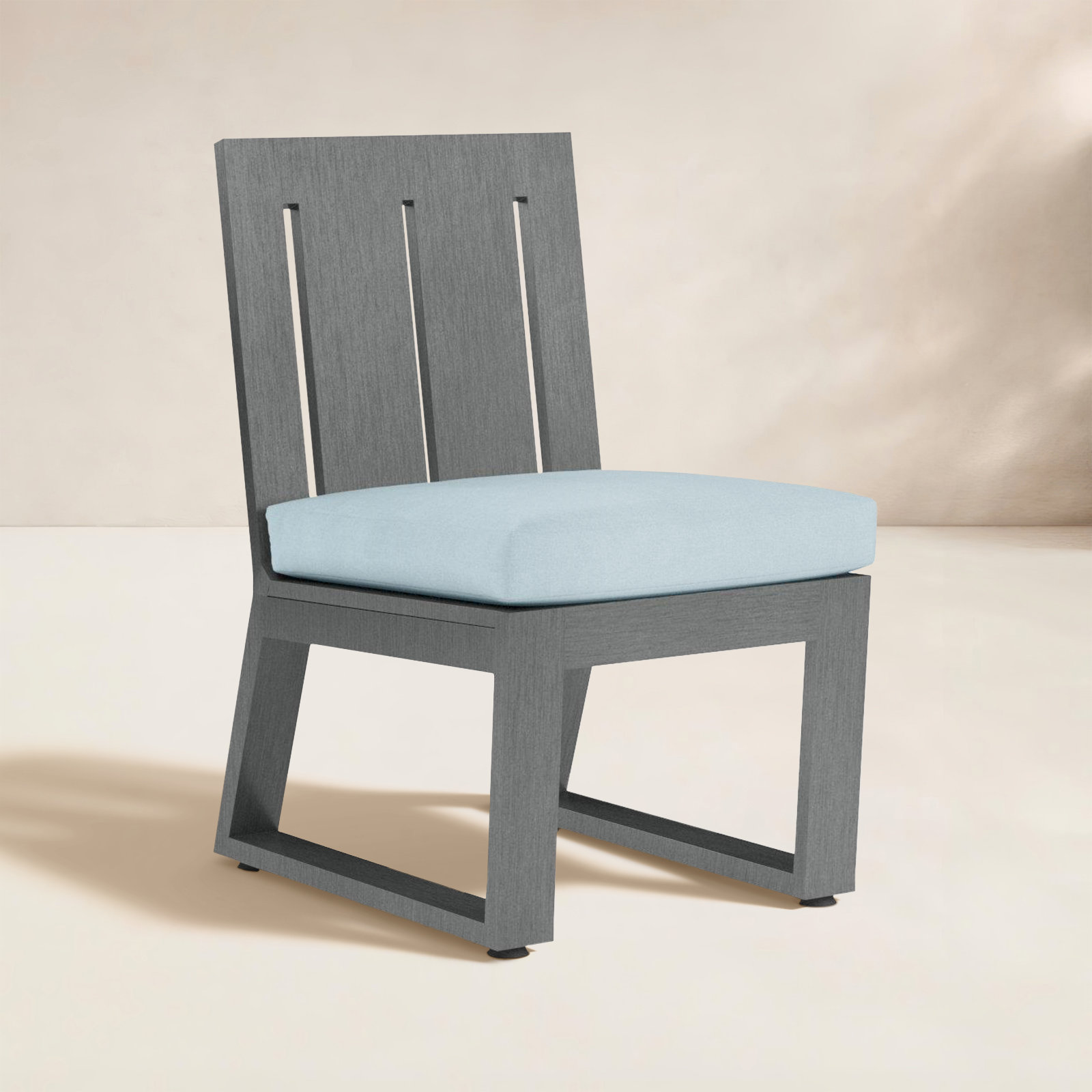 Georgie Patio Dining Chair with Sunbrella® Cushion, Canvas Skyline Sunbrella®