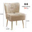 Chaise d'appoint d'appoint avec pieds dorés-1615941528