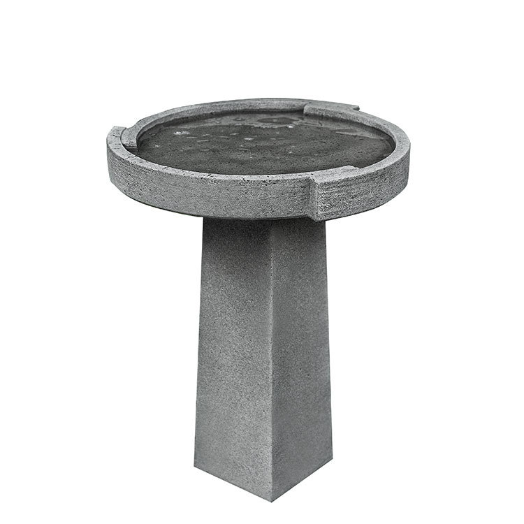 Concept Birdbath, Ferro Rustico Nuovo, L 24,75 po x H 31 po