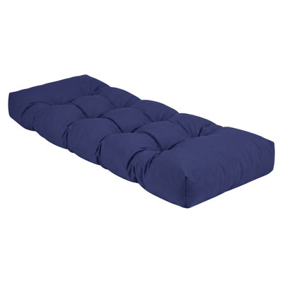 4-Inch Thick Waterproof Tufted Bench Cushion with Full Non-Slip Bottom and Plush Mixed Filling for Indoor/Outdoor Patio Benches, Porch Swings, Window Seats and Dining Benches, Available in 36" x 14" and 42" x 16", Cushion Only
