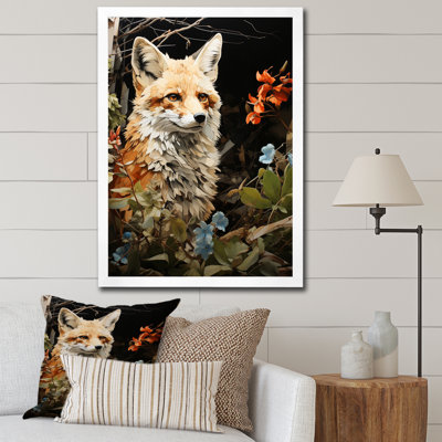 Fox Wilderness Guardian Pastorale I - Animaux, art mural, salon