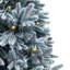 Luxury Pre-lit Faux Hinged Snowy Christmas Tree-117523829