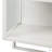 Glass Doors Modern Two-Door Wall Cabinet With Featuring Two-Tier Enclosed Storage, An Open Shelf, And Towel Rack