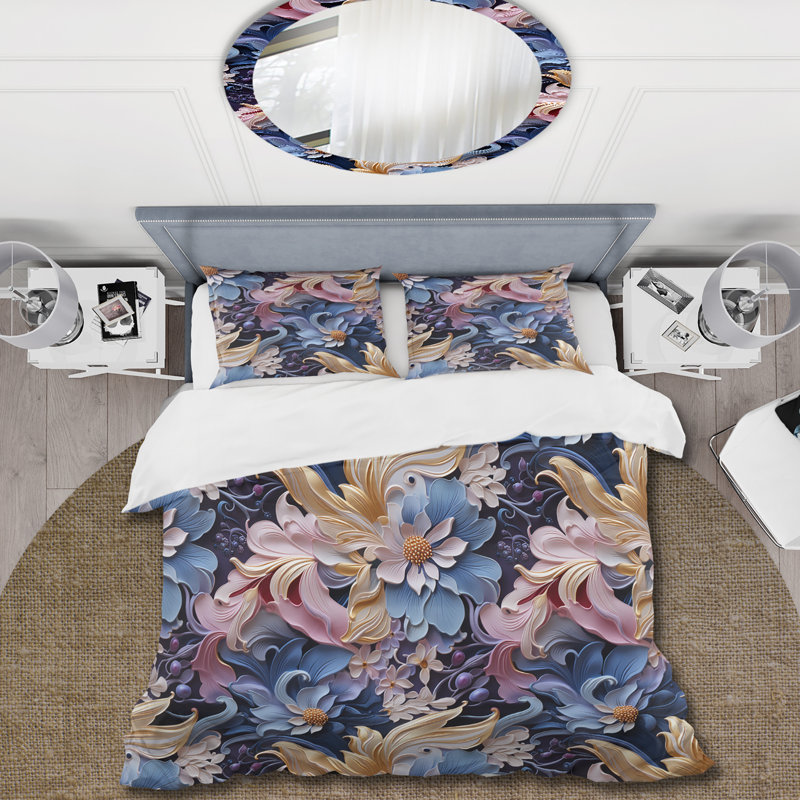 Ensemble de housse de couette Paisley Elegance, Housse de couette pour très grand lit et 2 très