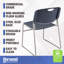 Chaise empilable en plastique robuste avec dossier profilé-50072358-50072356