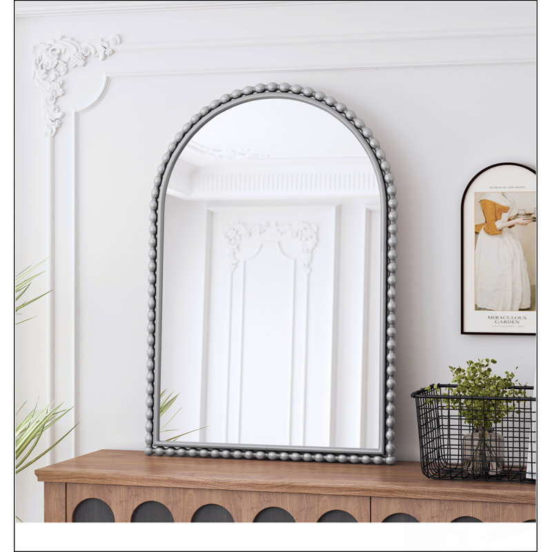 Miroir de meuble-lavabo rétro Vintage, Argent argent