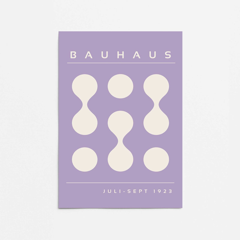 Mauve Bauhaus Flow II, Ne s’applique pas, Impression sans cadre, H 36 po x l 24 po