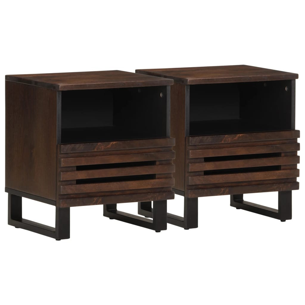 7 40cm W Steel Bedside Table