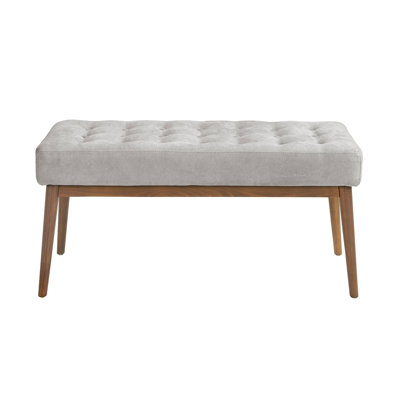 Faux Leather Upholstered Bench