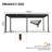 Louver Pergola 10X19ft Aluminum Frame & Louvers