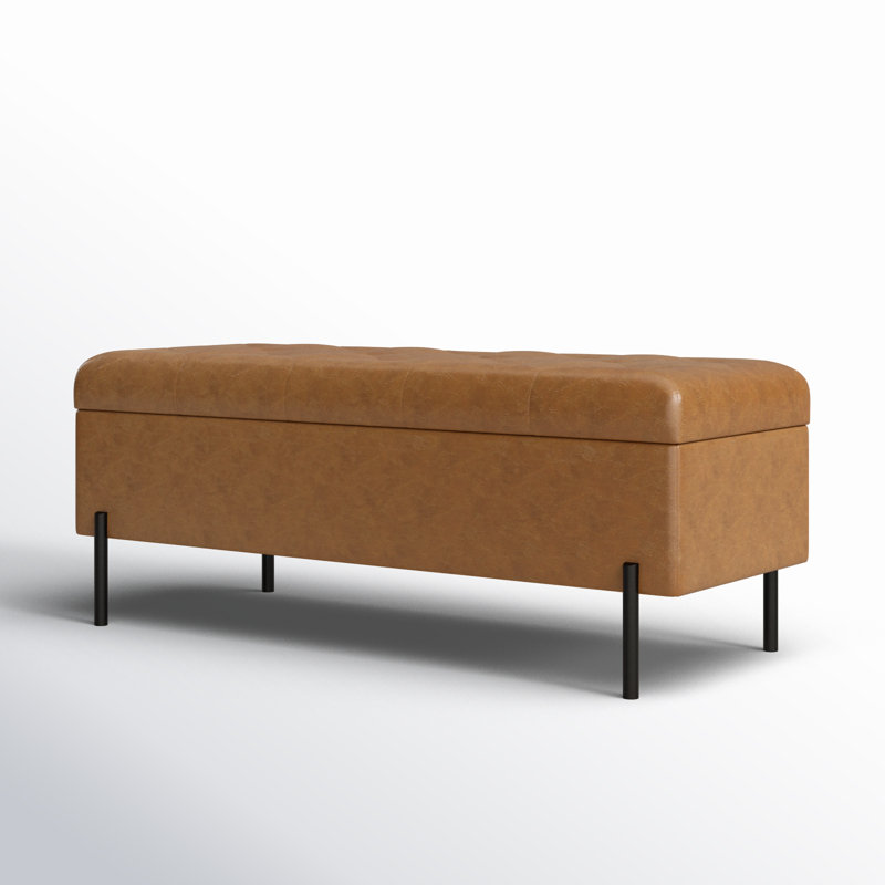 Banc de rangement Brandey, Brun