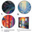 «Divine Dreams Sun Rising Cosmic Forest River I», reproduction sur toile-98206045-98206037