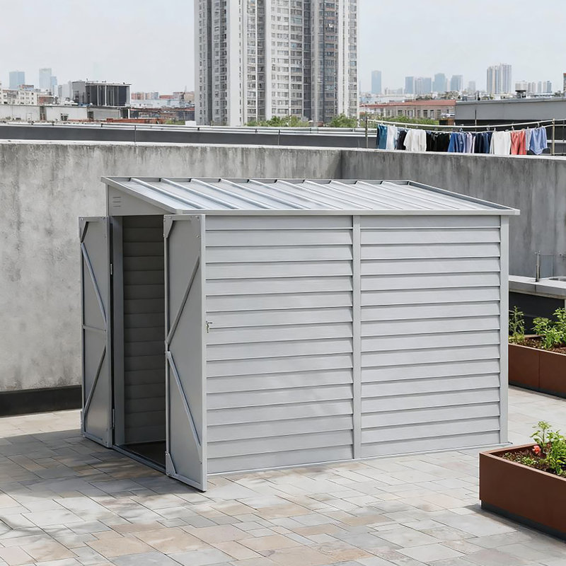 Remise de jardin verrouillable, Blanc