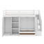 Lit mezzanine fonctionnel avec tablettes, armoires et tiroirs-1442688107