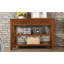 Console avec 2 tiroirs de rangement et 2 tablettes de style Mid-Century Buffet en bois massif de 42 po pour le salon, la cuisine, la salle à manger, le vestibule, le vestibule, le brun (W120284579)-67806577